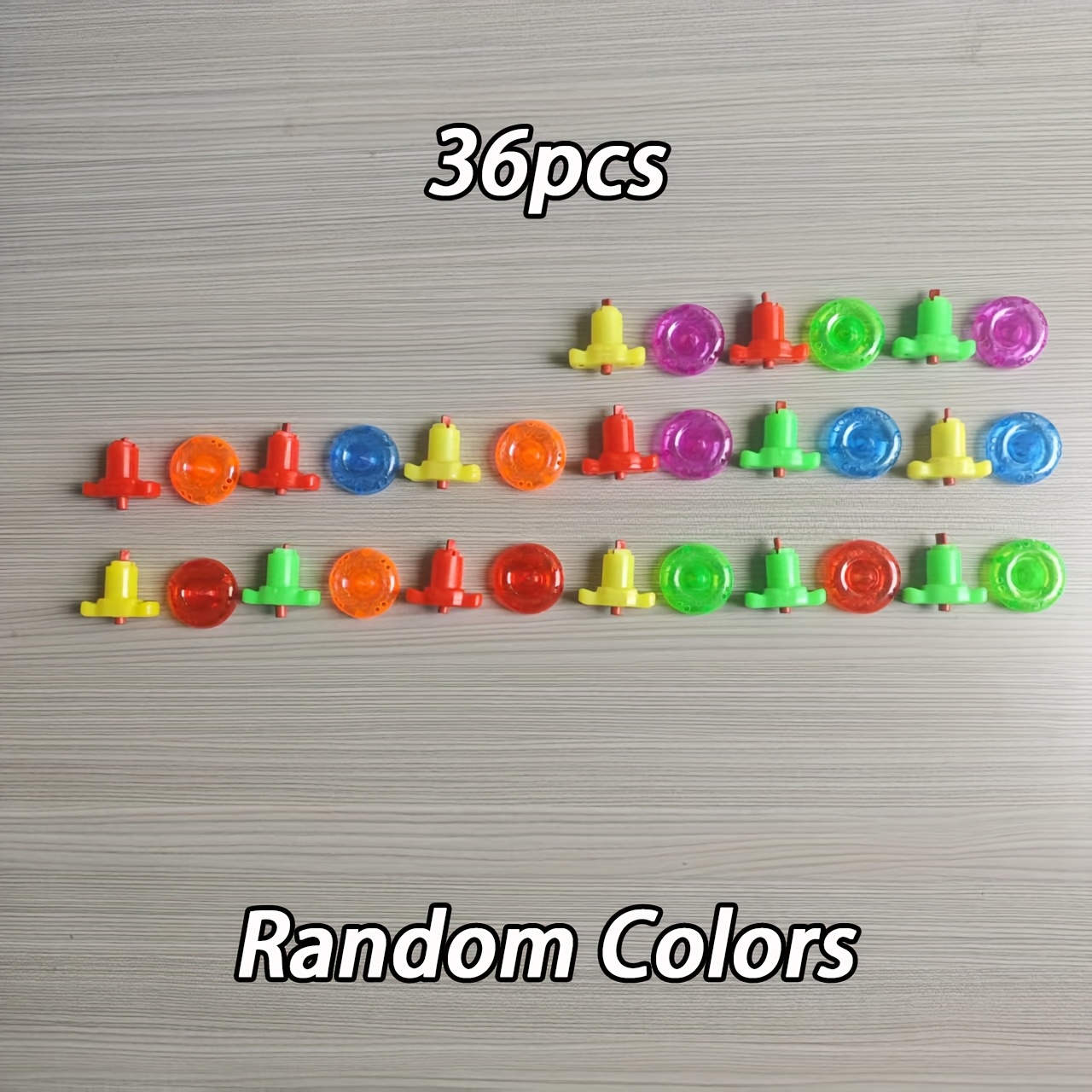 Image of 36pcs Torque Gyro Toys, Mini Transmitter Gyro Toys, Colors, For Batteries, Long-lasting Rotation, Perfect For Party Gifts, Birthday Gifts, Classroom Prizes, Random Colors