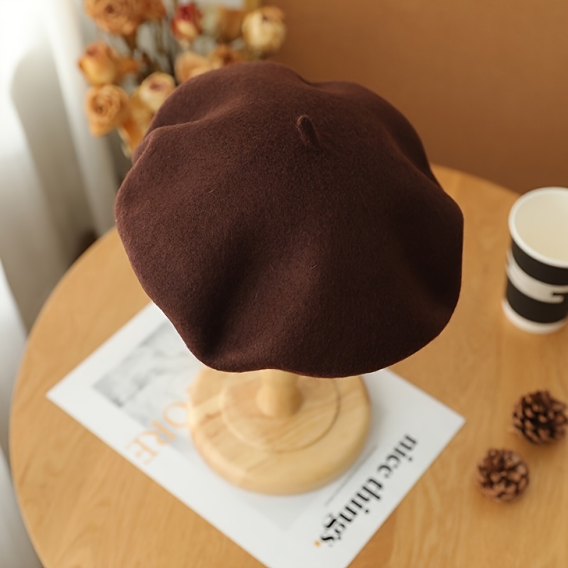 Women's Winter Tweed Beret Hat - Vintage Non-stretch Suitable For Weather, Casual & Outfits - Cozy Accessory (hand Wash/dry)