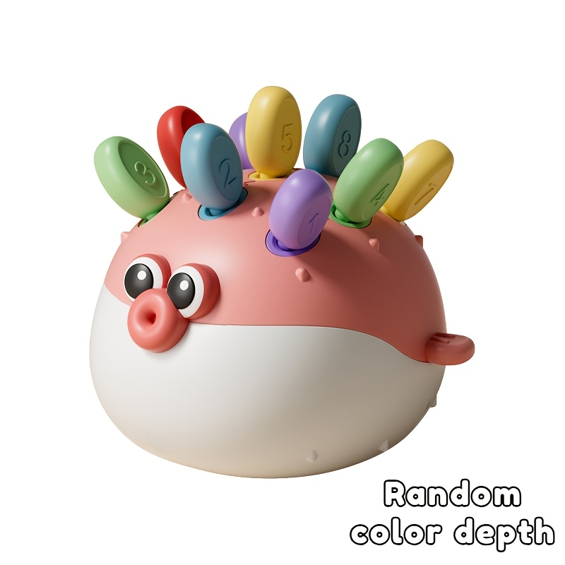 Pufferfish Building Toys - Interactive Colorful For Toddlers, Enhances Motor Skills, & Color Recognition, Perfect For Christmas, Birthday, Halloween Gifts, Random Color Depth
