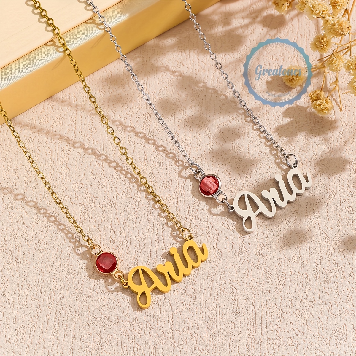 Custom Name Necklace, Minimalist Dainty Chain for Her