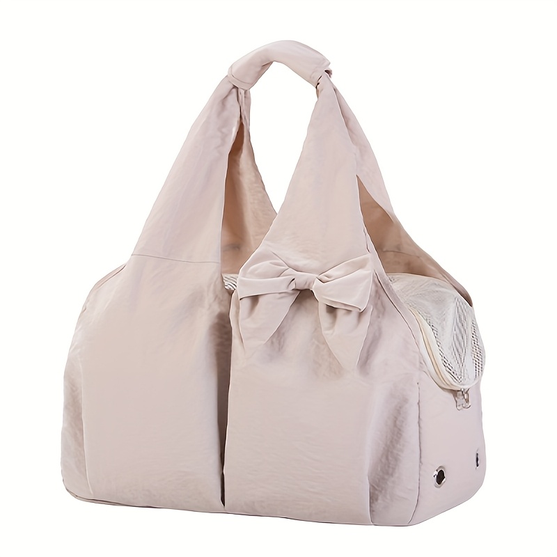 1pc Pet High Aesthetic Cat Bag Multifunctional Cat Bed Lightweight Portable Large Capacity Dog Backpack Handbag Spring Summer Outing
