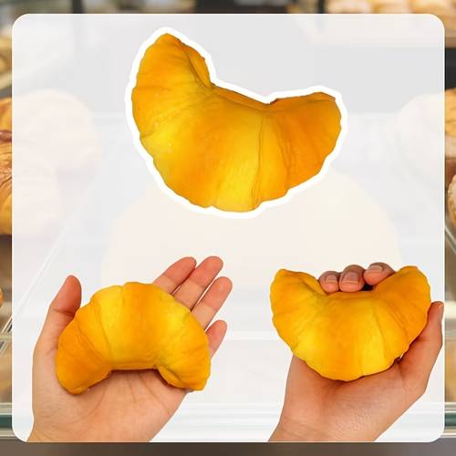 1pc 2pcs croissant shaped squeezing toys rising toys suitable for party gifts classroom rewards birthday gifts for boys and girls easter gifts valentines day gifts christmas gifts halloween gifts gift fillers random shipping