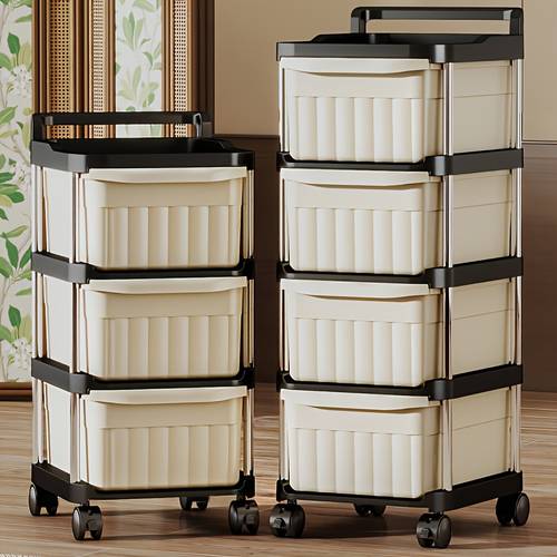 3/4/5-stöckiger schubladen-schrank, rollregal mit rädern, praktisch als wagen für zuhause, stapelbarer kunststoff-schrank, multifunktionaler mobiler aufbewahrungswagen, organizer für haushaltsgegenstände und bastelarbeiten, für schlafzimmer, wohnzimmer