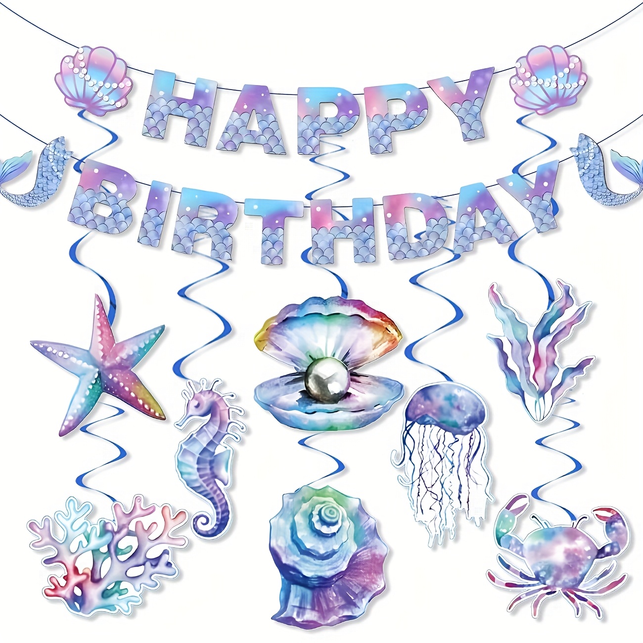 meerjungfrau geburtstagsparty hintergrund - Kostenloser Versand für  Artikel, die von Temu versendet werden, image size:1300x1300