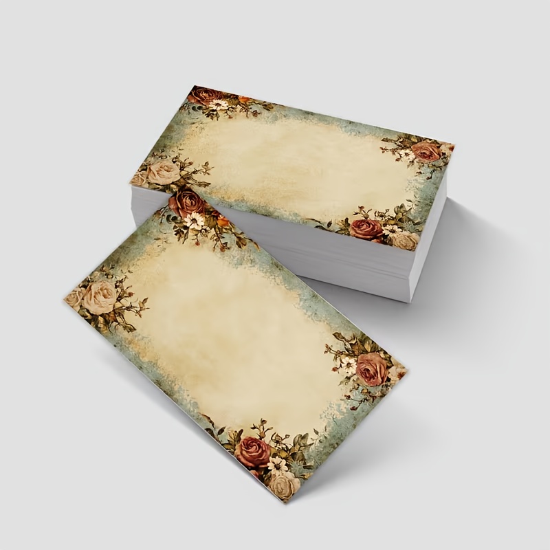 TEMU 60 Vintage Floral Blank Message Cards, Wedding/birthday/party Thank You Cards, Blank Cards, Thank You Cards, Blank Greeting Cards, Diy Cards,