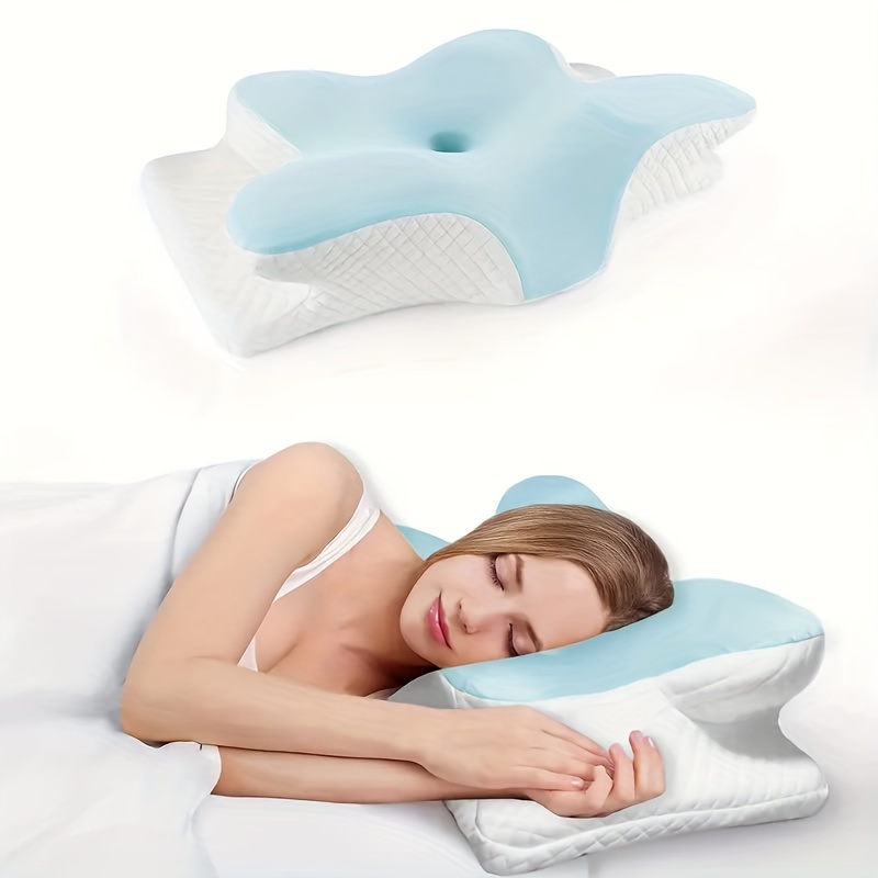 -shaped Pillow - Comfortable For Back And Side Sleepers, Machine Washable, Hotel Quality, Bedding | Comfortable Sleep | Soft Texture, Bed Pillow