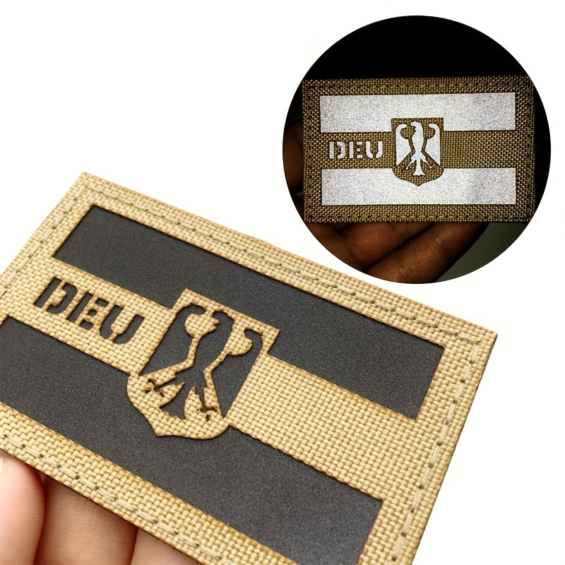 

1pc Ir Reflective Deu Applique , Reflective Badges For Tactical , Garment, Etc