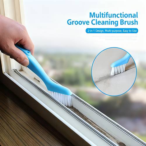 new style corner brush window and slot cleaning brush multi purpose small brush for cleaning narrow reach areas and sink on doors and windows