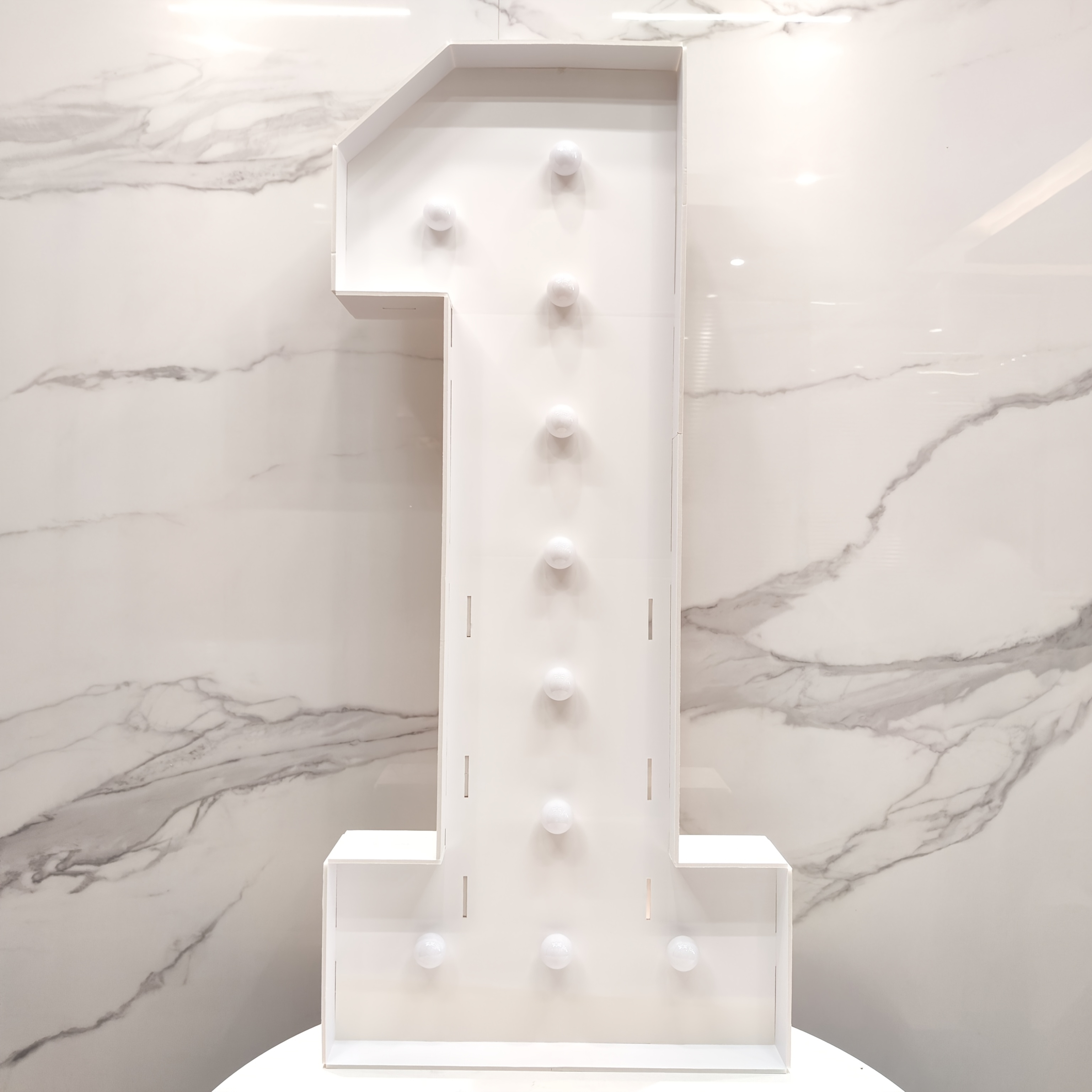 Do It Yourself Illuminated Numbers From 0 To 9 (120cm/4ft) - Marquee Led Signs Featuring Cool White For Birthday, Graduation, Anniversary, And