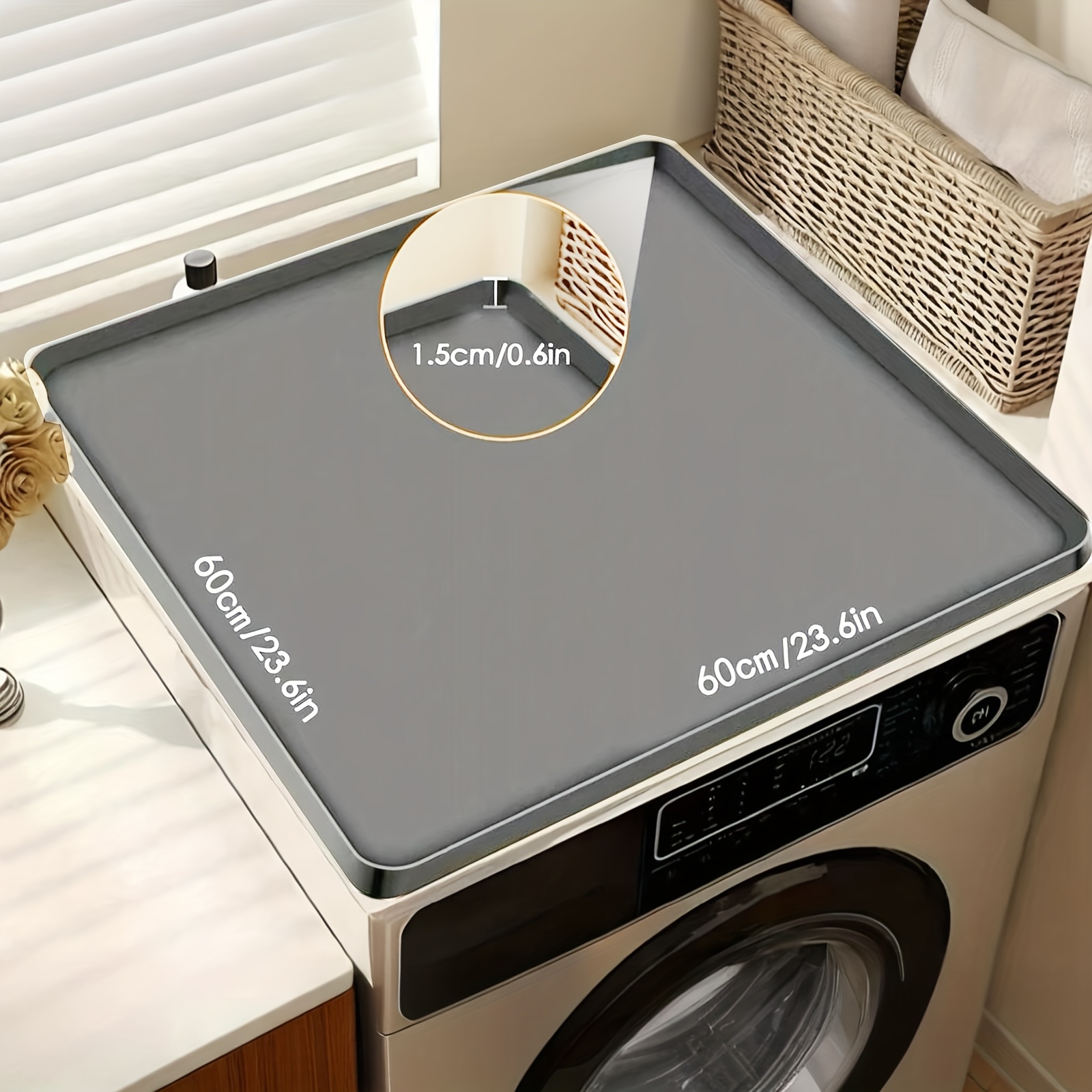 Silicone Dryer Top Protector Mat - Non-slip, Waterproof Washer And Dryer Pad For Home Appliances