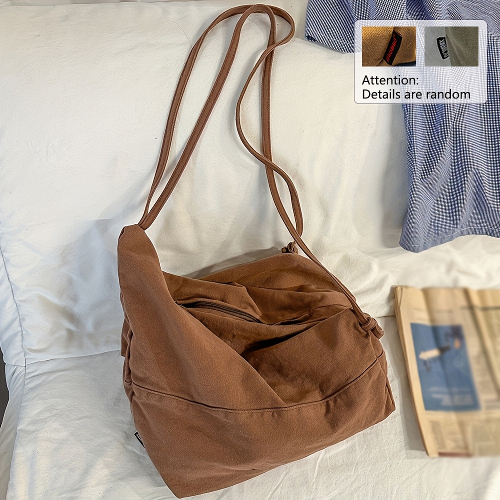 mens single shoulder bag retro japanese canvas multi - Temu Kuwait