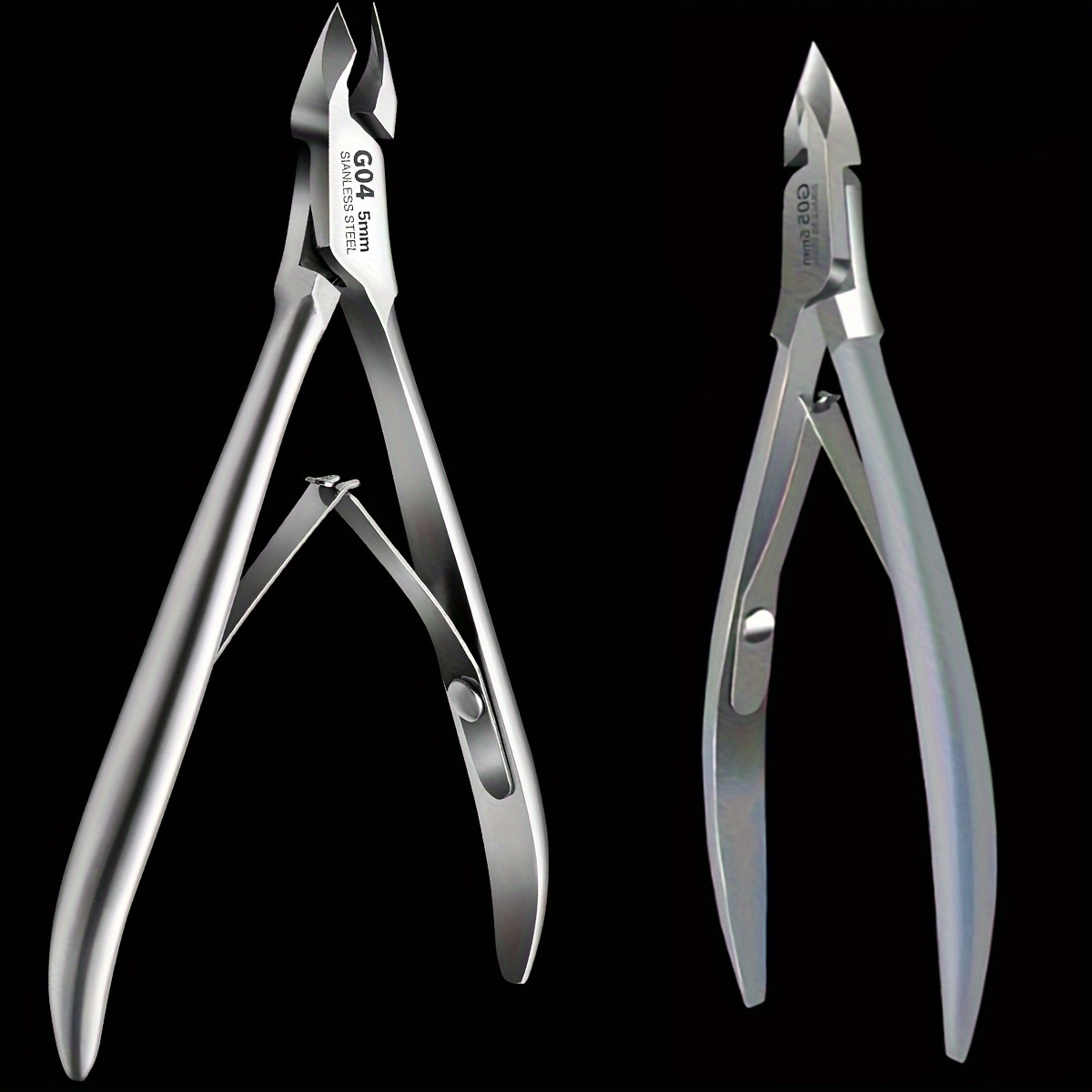 

1pc Nail Cuticle Clippers, Stainless Steel Tweezers Pusher Dead Skin Removal Scissors Clippers Manicure Tools