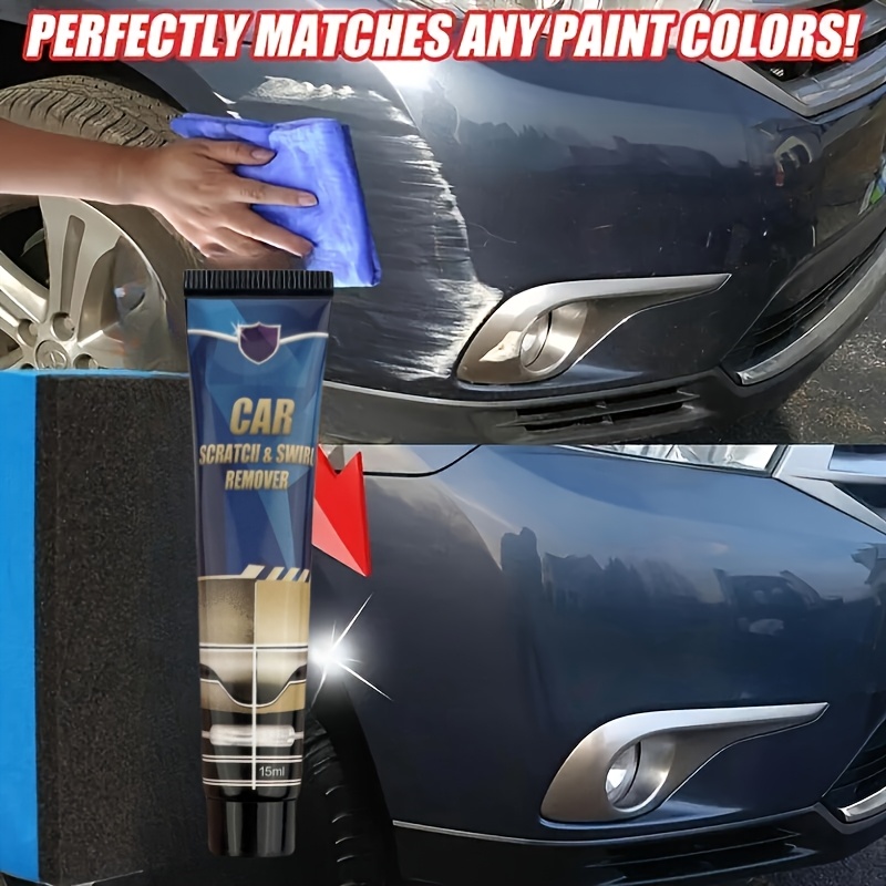 Instant Car Scratch Repair Wax - Shine Enhancer & Paint Protector, Polishes & Removes Marks, Maintenance in a Bottle for RVs & Vehicles Car Scratch Remover Car Scratch Remover for Deep Scratches RV Washes, RV Waxes