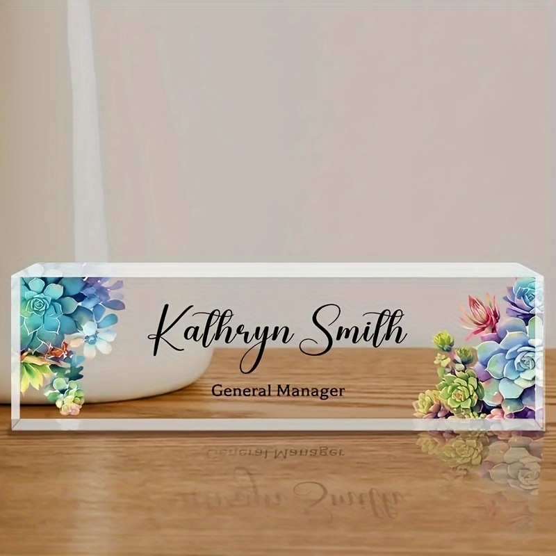 

1pc, Desk , Personalisedcustom For Desk, Personalised Desk Decoration For Women , For Boss's , Teacher,