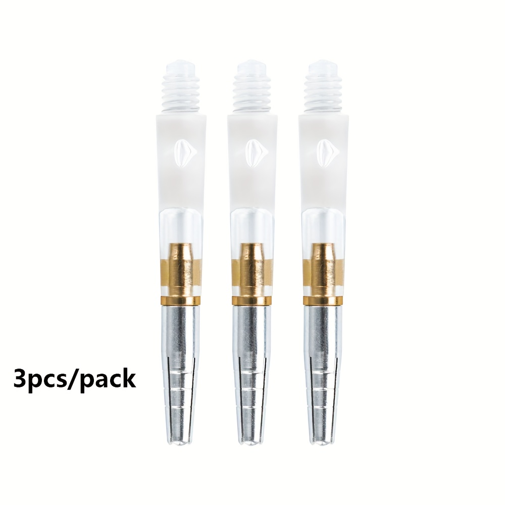 Transparent Crystal Plastic Dart Shafts With Rotating Fins, Premium Dart Shafts, Dart Accessories.
