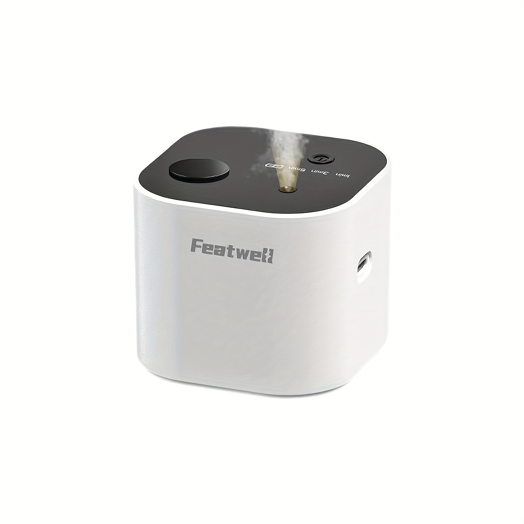 TEMU Featwell Portable Essential Oil Diffuser (essential Oils Sold Separately) Waterless Mini Fragrance Diffuser 3 Spray Cycle Start Cordless For 200