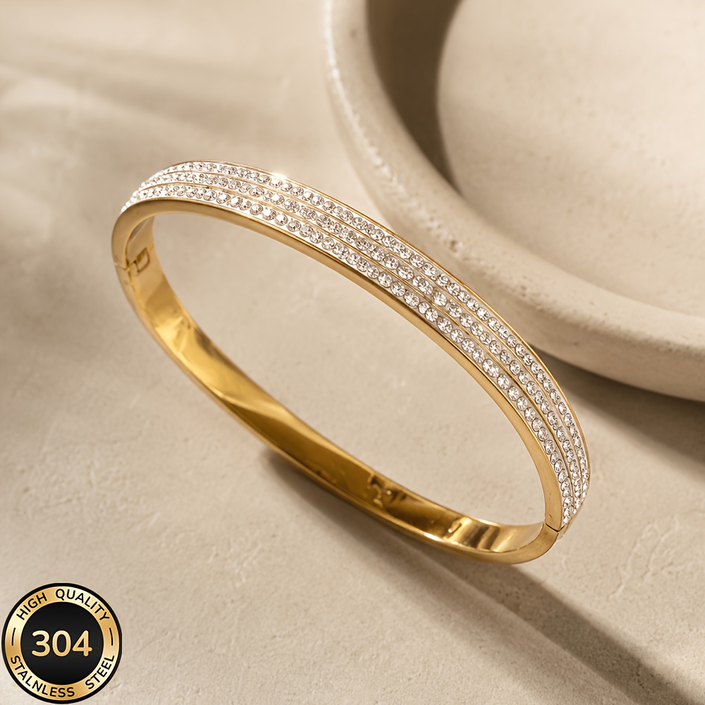 18K Golden Plated Stainless Steel 3pcs Bracelet Set