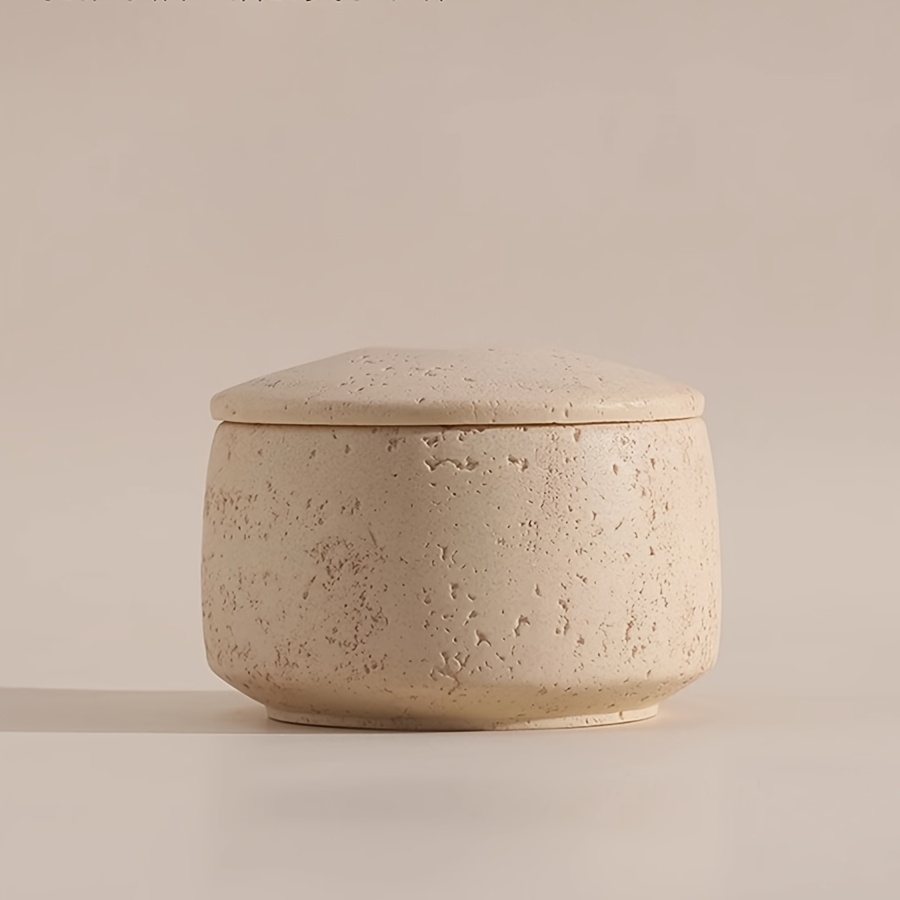 TEMU Bathroom Storage Jar Entrance Storage Jar Key Jewelry Storage Box Desktop Storage Room End Table Arrangement Displayporch Storage Can Imitation Marble
