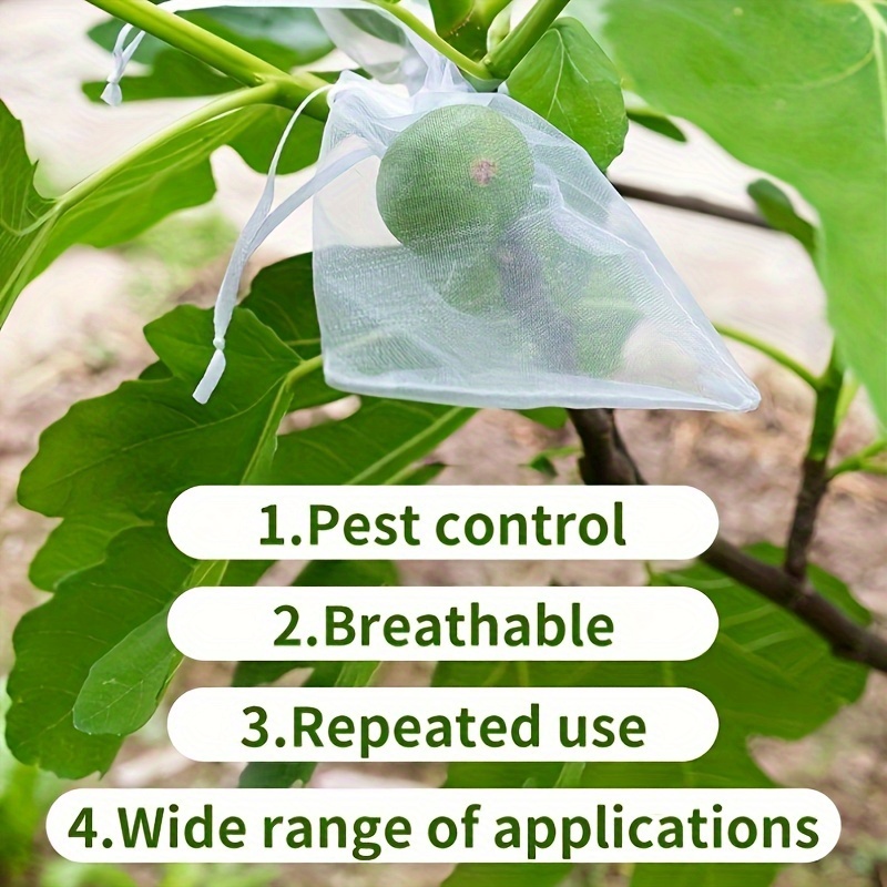 

25-piece Pvc Fruit Protection Bags - Garden Grape & Strawberry Netting, Bird-proof Orchard Covers For Vegetable Planting Versatile Use In Any Vegetable Garden
