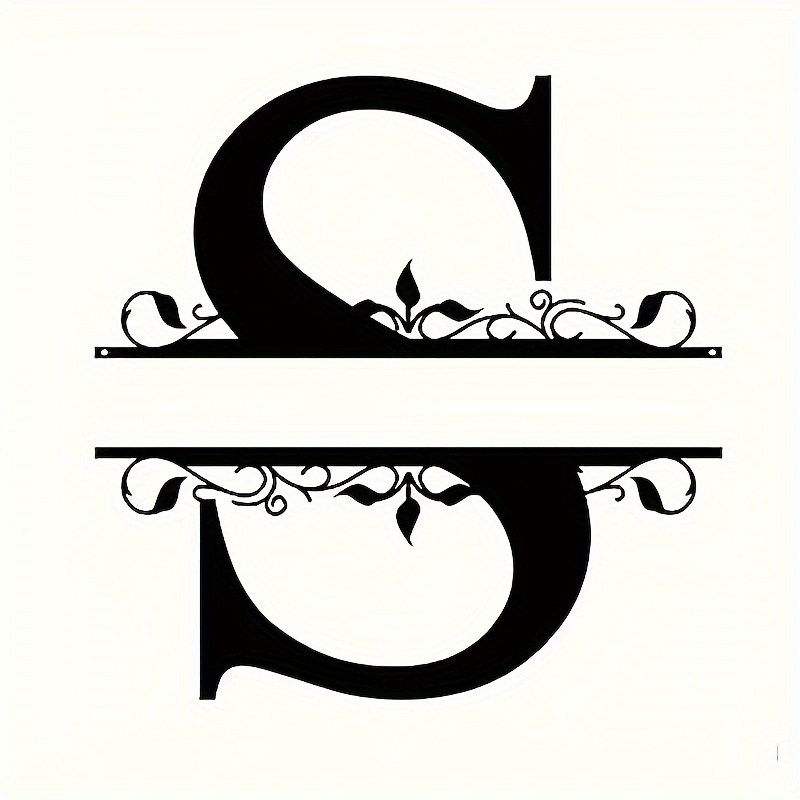1 Custom Iron Nameplate - Personalized Outdoor Letter Plaque, Door Hanging And Wedding Gift, Housewarming Gift, No Wiring Required, , No Feathers, Waterproof And Temperature Resistant