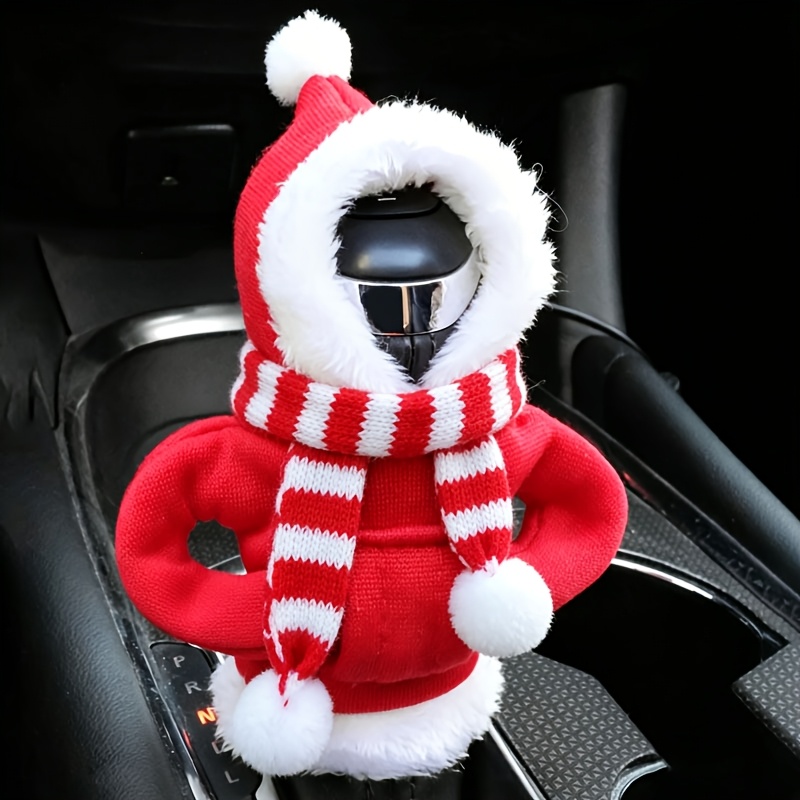 TEMU 1 pz Copertura Leva Cambio Auto/Sciarpa Natalizia Pomello Leva Cambio Auto /Copertura Decorativa Creativa Leva Cambio Auto