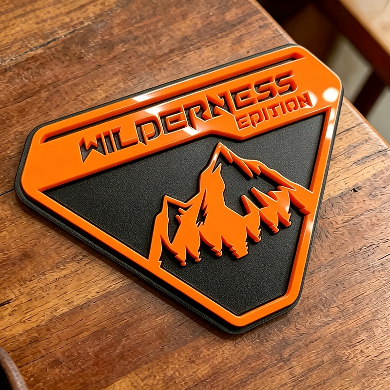 TEMU Personalized Custom 3d Car Badge, Matte Base With 3d Relief Design, Custom Text Engraving , Includes Safety Adhesive, Without Damaging Car Paint