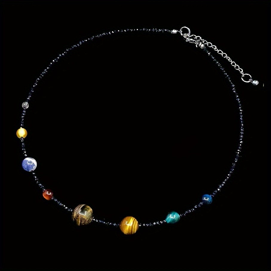 

-chic Solar System Pendant Necklace - Vintage Alloy, Casual Attire & Gifting, , Bohemia Style