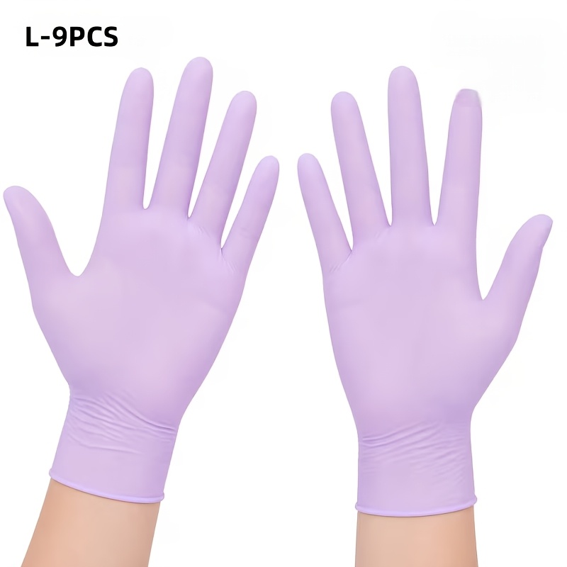 Purple Disposable Nitrile Gloves, Soft, Stretchy, Breathable, , Easy To Put On And , Essential For Daily Cleaning, Household Chores, And Pet Cleaning, Unisex