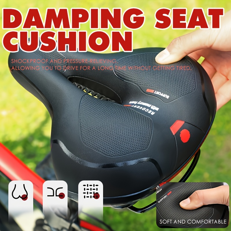 comfortable bicycle seat cushion unisex wide cycling Temu Mauritius