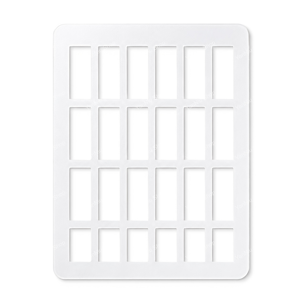 TEMU 1pc Rectangular Watercolor Stencil With - Pet Suitable For Color Mixing Chart, Paint Blending Guide, Diy Art Projects, Drawing Template Card For