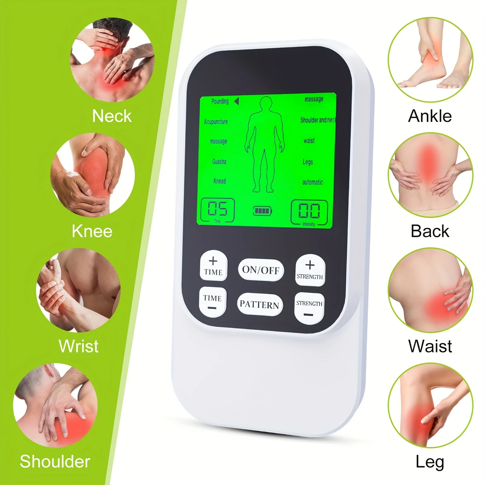 Portable Dual Channel EMS Muscle Stimulator - 10 Modes – detail 4