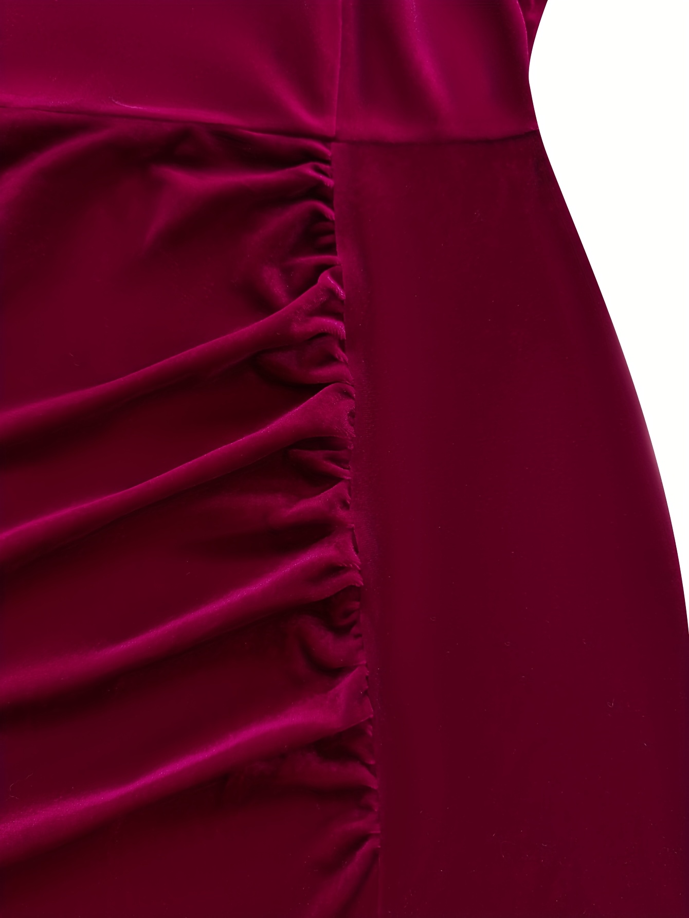 womens elegant winter long formal dress high neck long sleeve a line length with thigh   wrinkle resistant machine washable fabric   party wedding gala gown   for fall winter events red 6