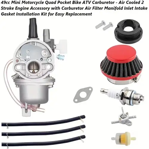 Carburatore con filtro aria, filtro carburante, set di tubi flessibili Carburatore con filtro aria, filtro carburante, set di tubi flessibili
