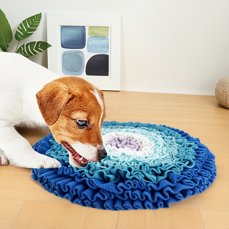 

1pc Polyester Feeding Mat Eating And Smell Training, Stimulating Feeder Mat For Puppies And Dogs