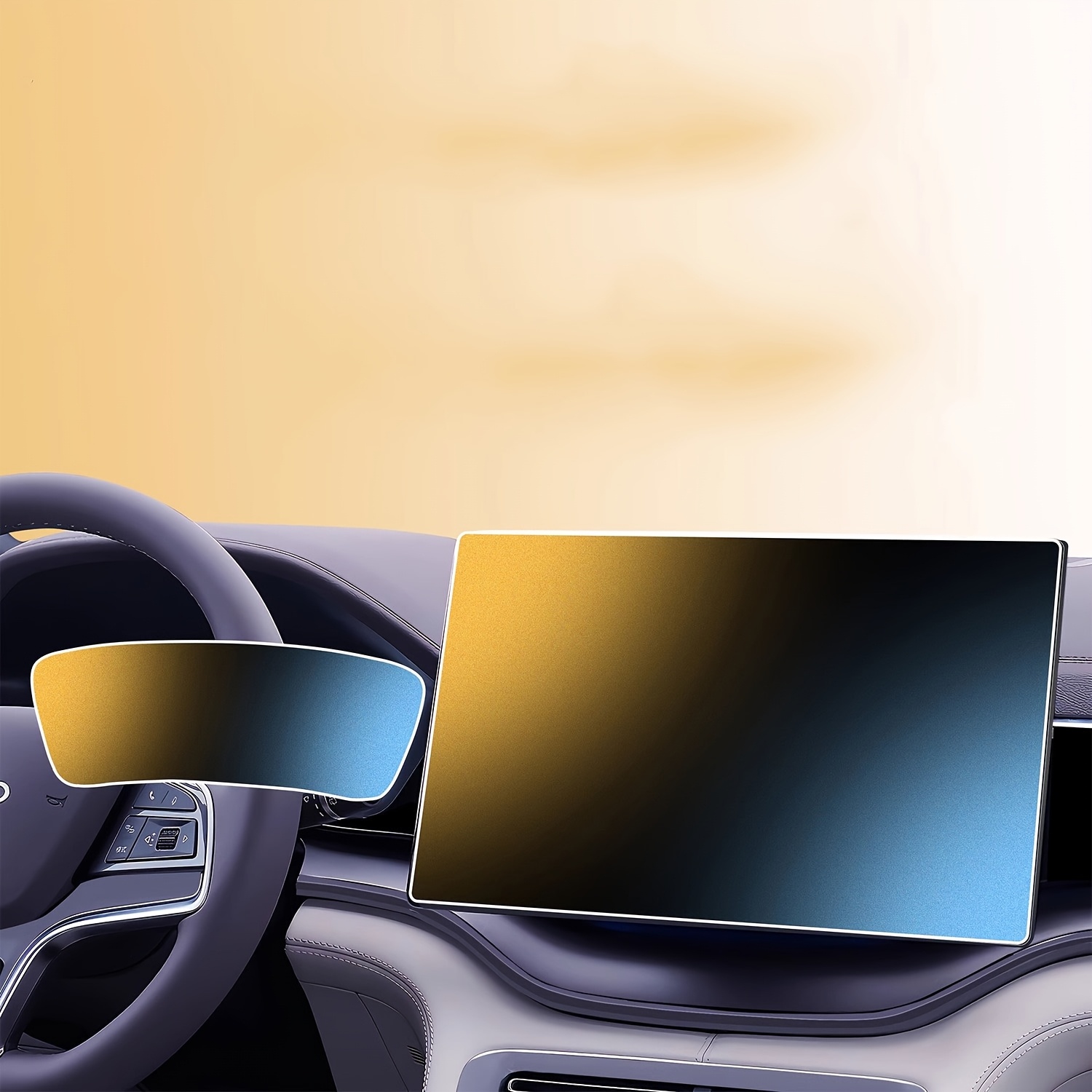 2pcs For U 2024 2025, For Plus Ev 2022 2023 2024, For 2023 2024 2025 Automotive Radio 15.6 Inch Navigation And Speedometer 12.3-inch Tempered Glass Screen Protector