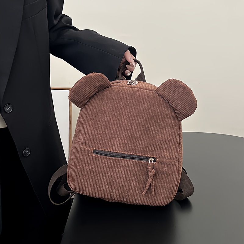 

Stylish Canvas Backpack For Spring, Suitable For Back To School, Cute And Artistic
