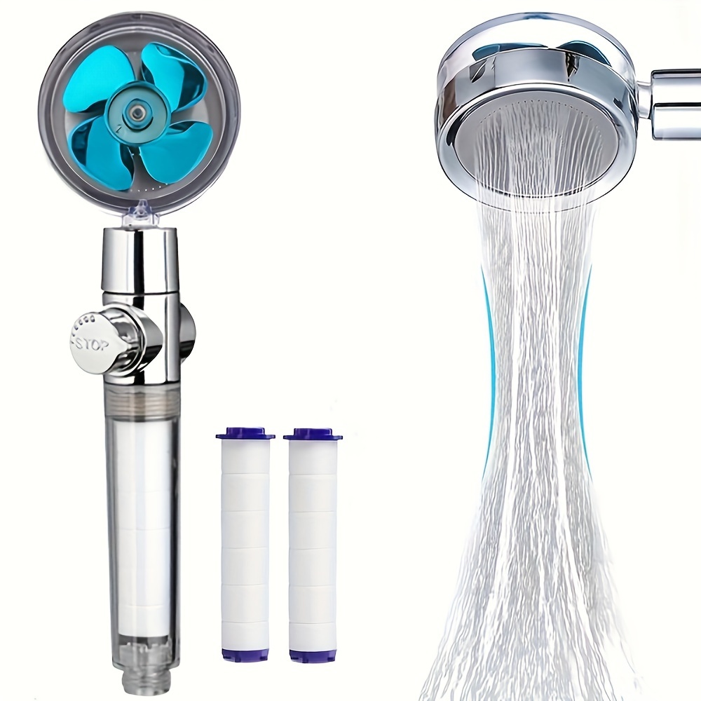 Banyo için Yüksek Basınçlı El Turbo Fanlı Duş Başlığı, Ev Duş Vücut Spreyi, Banyo Aksesuarları