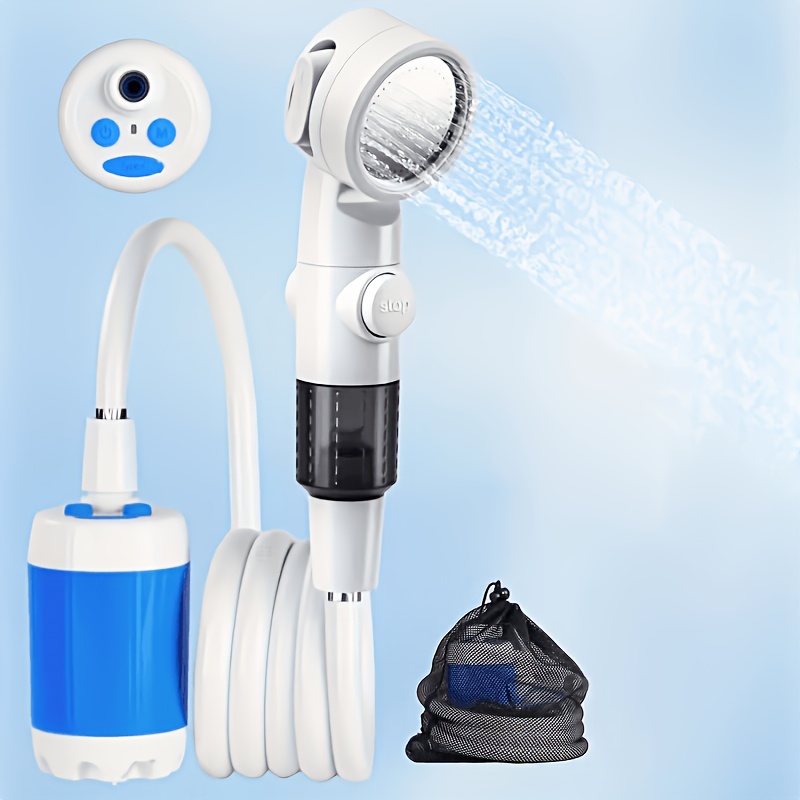 TEMU di irrigazione portatile ricaricabile USB a un' gamma di , la doccia escursioni o , lavaggio di veicoli e moto con grado di protezione IPX7,