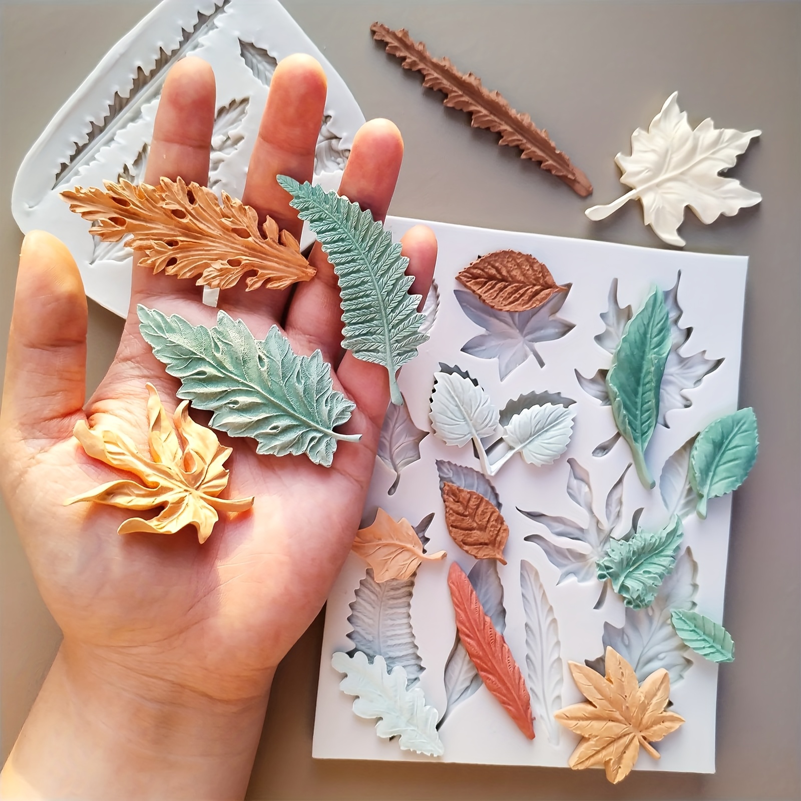 JaneYi 6 Pezzi Stampi Per Dolci In Silicone A Forma Di Fiore Fondente Torta Stampi Decorativo