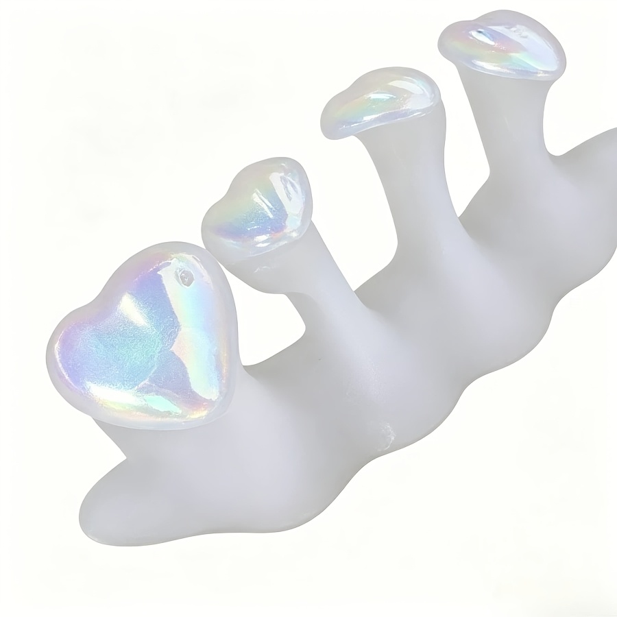 Soft Silicone Heart Design Toe Separator for Pedicure