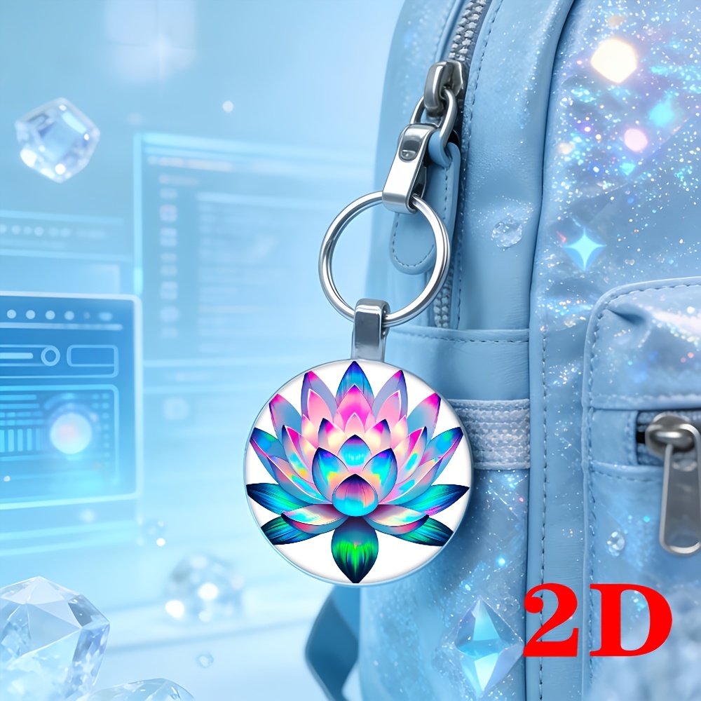 Dazzling Lotus Keychain for Daily Use