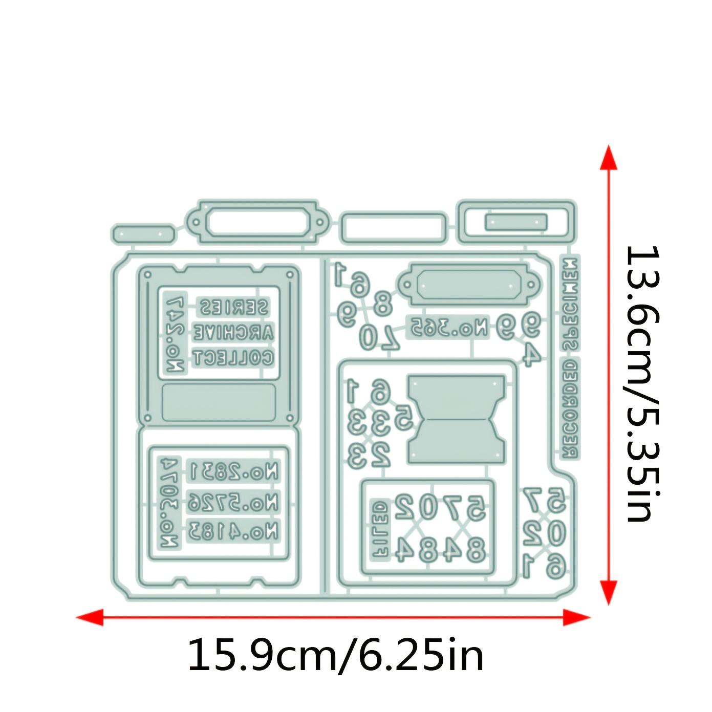 1pc Metal Cutting Dies Rectangle Diy Paper Craft Knife Mould Blade Punch Stencils Dies
