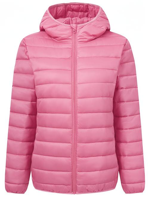 2026 early spring new arrival lightweight hooded down jacket for women short style casual commuter versatile base layer outerwear hand washable down jacket