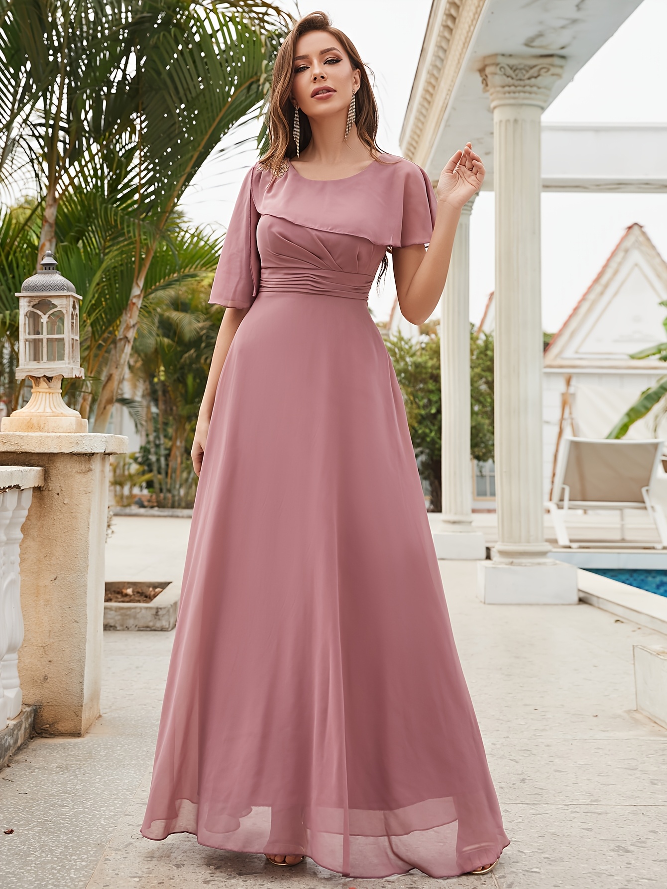 dusty rose dress sold on Temu Australia