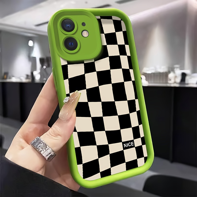 

Ladder Painted Irregular Checkerboard Letter Nice Mobile Phone Case For
