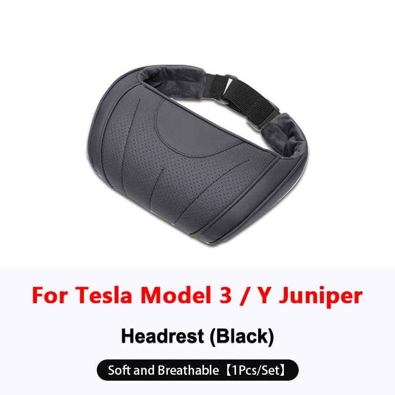 TEMU For For 2025-2026 Car Headrest, Pu Leather Car Neck Pillow Protect Memory Foam Comfortable, For Travel Neck Support Car Interior Decoration