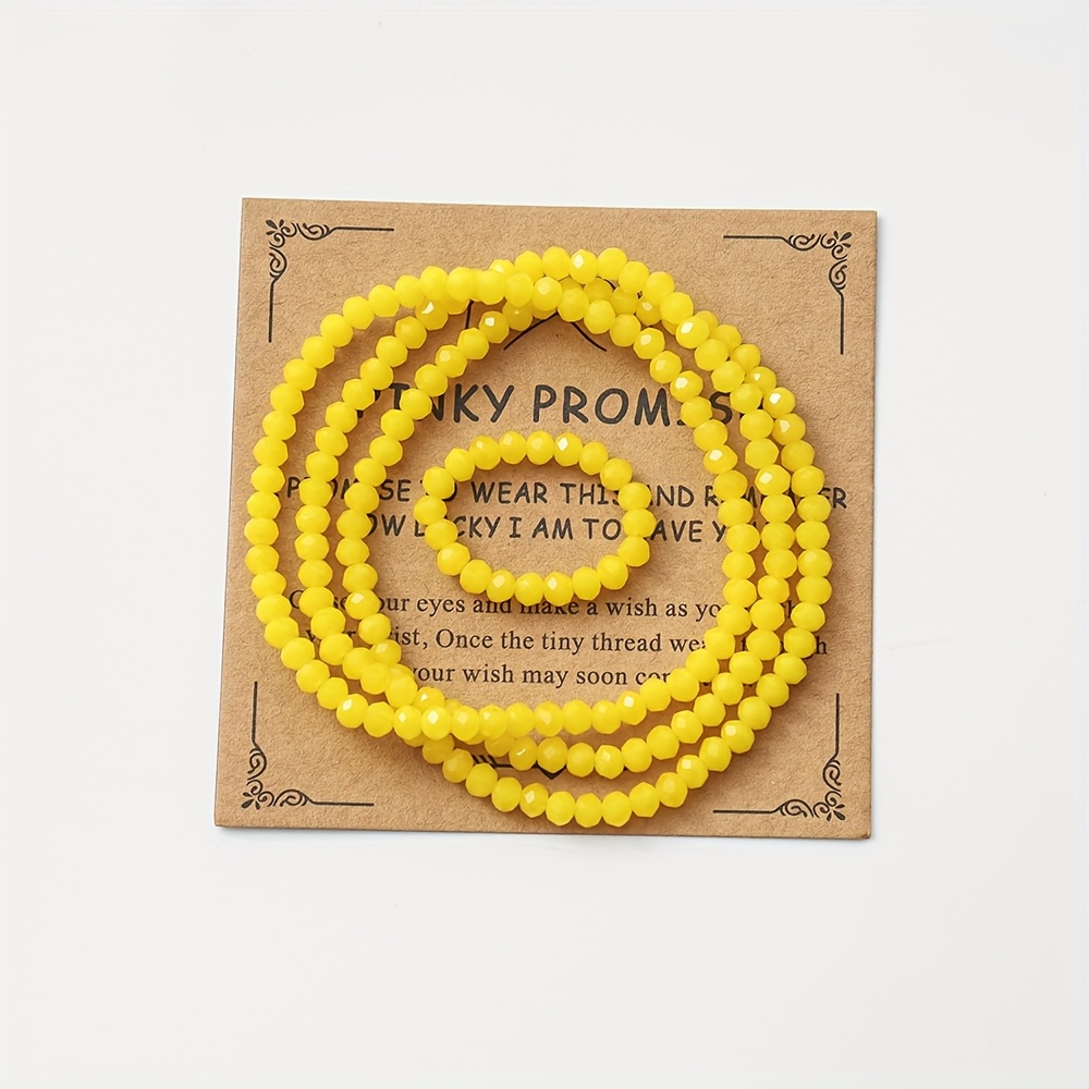 Bohemian Crystal Handmade Beaded Multi-Layer Bracelet and Ring Set