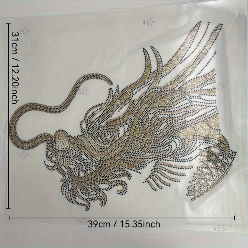 TEMU Super Sparkling Iron-on Clothing, Iron-on Rhinestone Pattern, Finished Rhinestone Applique, Iron-on Rhinestone Apparel, Iron-on Rhinestone