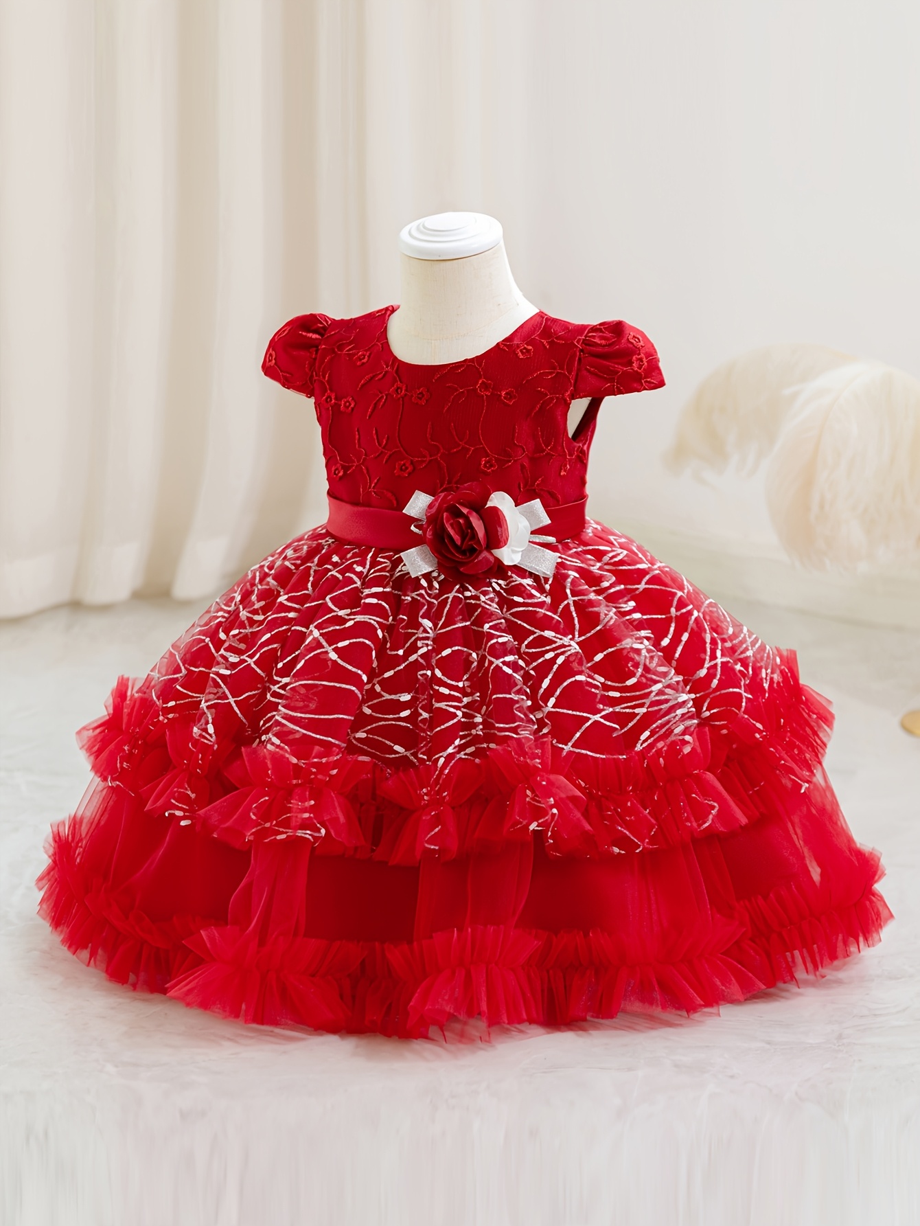 birthday dress to impress outfits CUSTOM Hand Embroidered First Birthday ONE Tutu Dress Romper Outfit main image 0