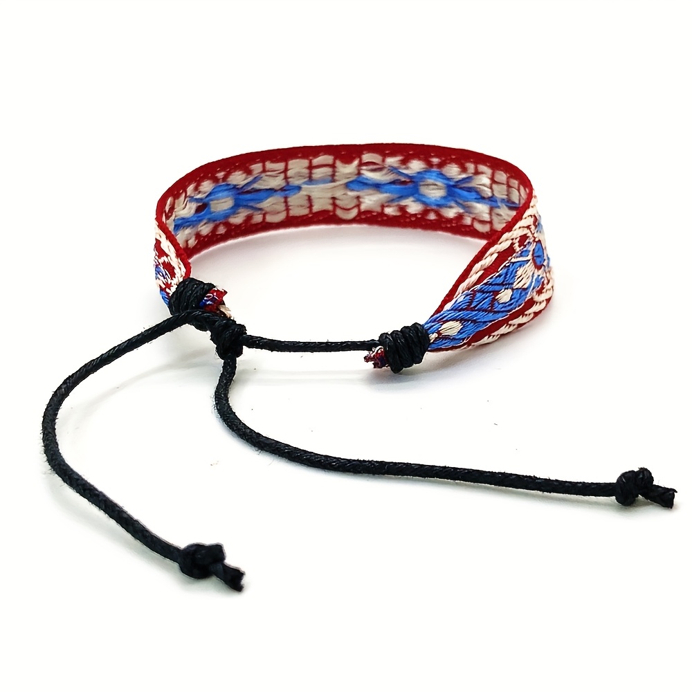 Artistic Retro Ethnic Woven Bracelet, Handcrafted for Friends